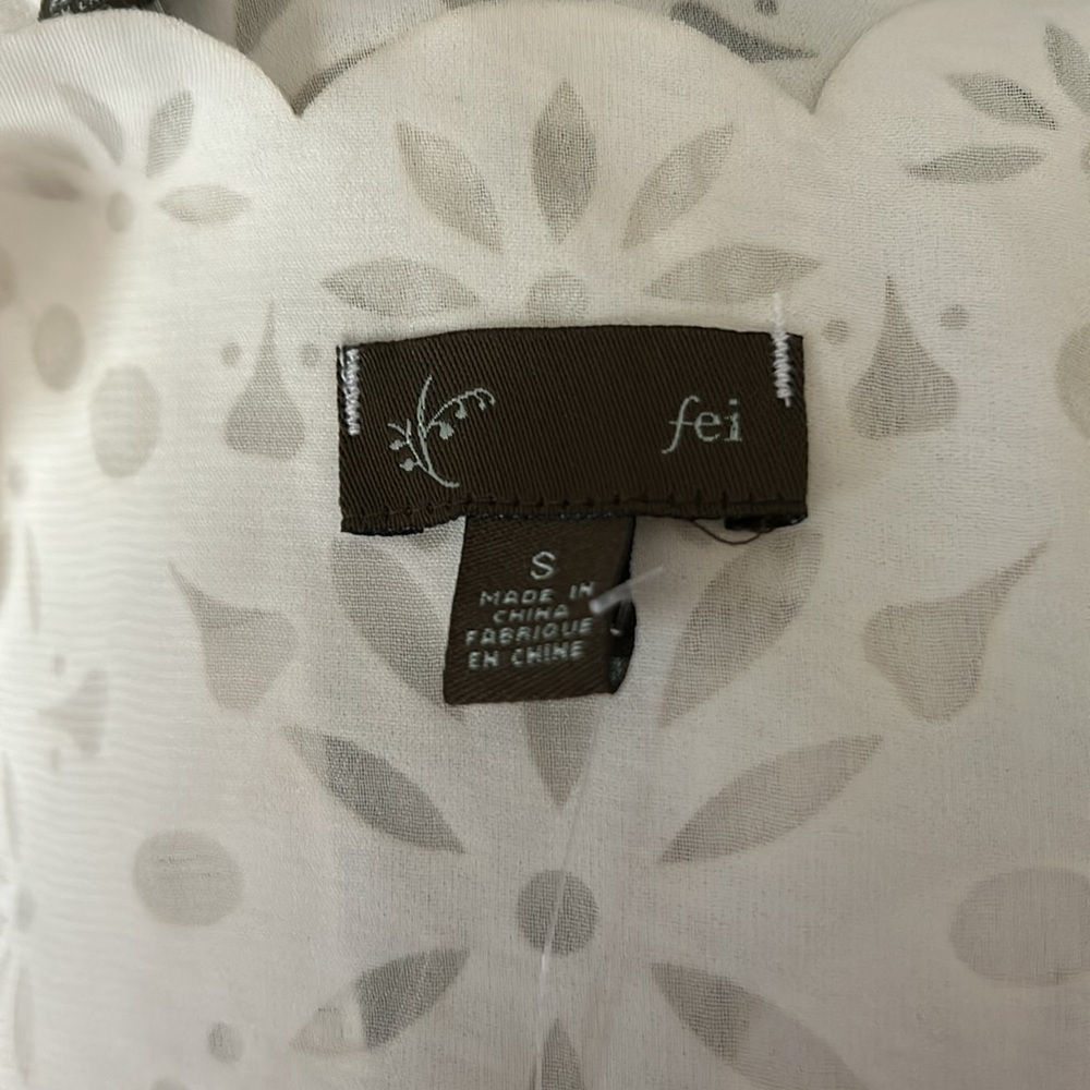 Anthropologie Fei Laser Cut White Tank NWT - Picture 10 of 11